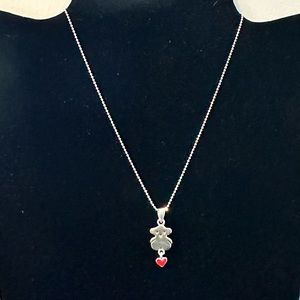 Cookie Lee Teddy Bear Necklace